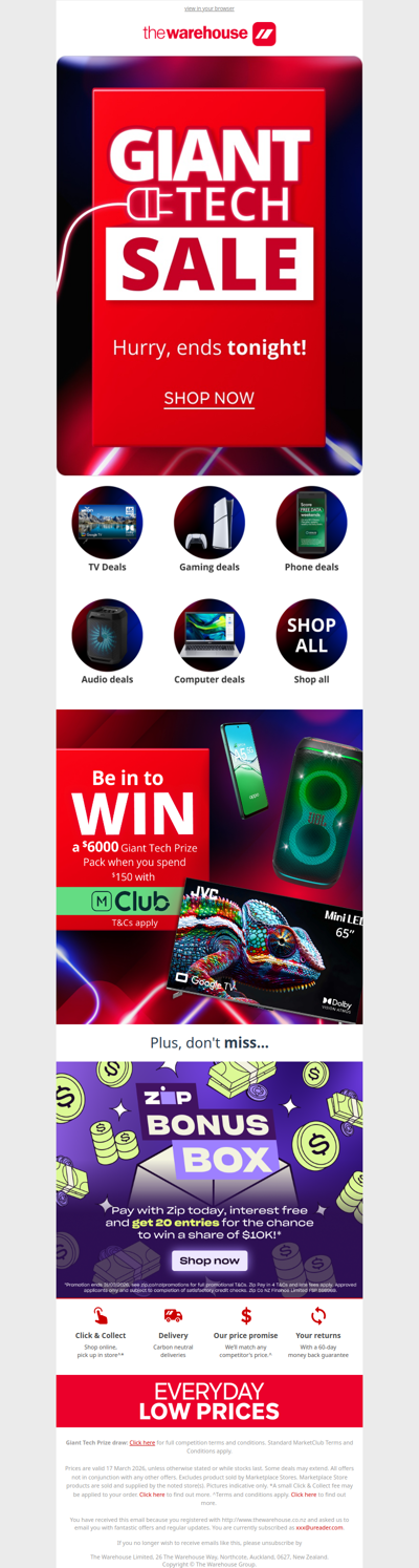 Giant Tech Sale Powers Down Tonight🔋⏳