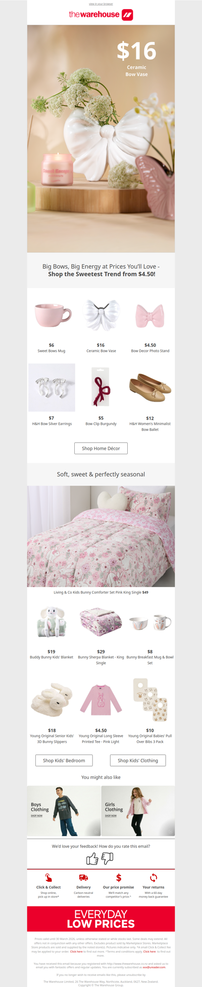 Trend Alert: Bows & Bunnies from $4.50 🎀🐰