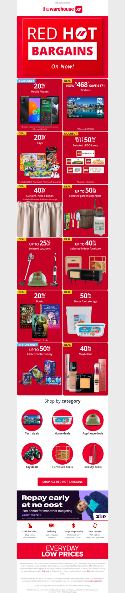 RED 🔥 HOT 🔥 BARGAINS 🔥