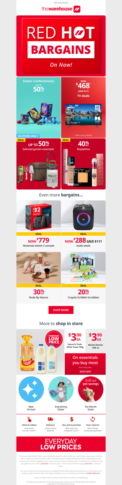 🔔 Reminder: So Many Bargains to Shop