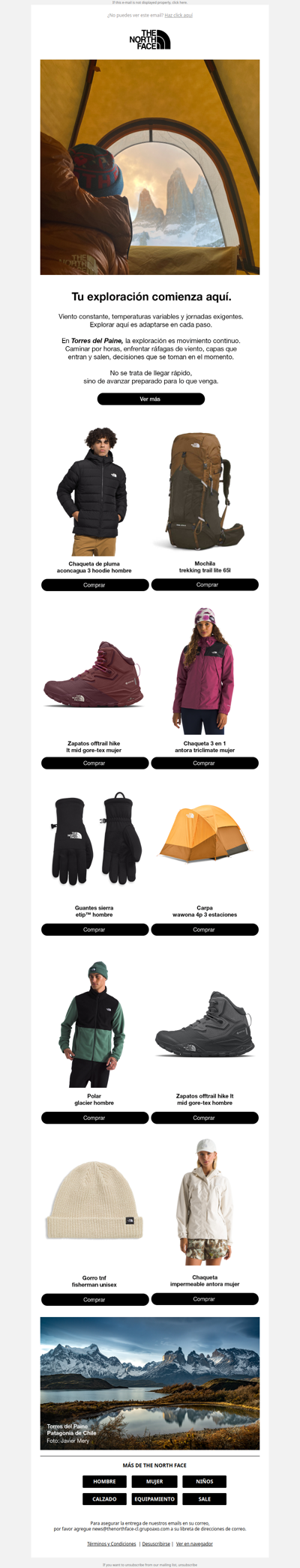 Explorar sin importar el clima.