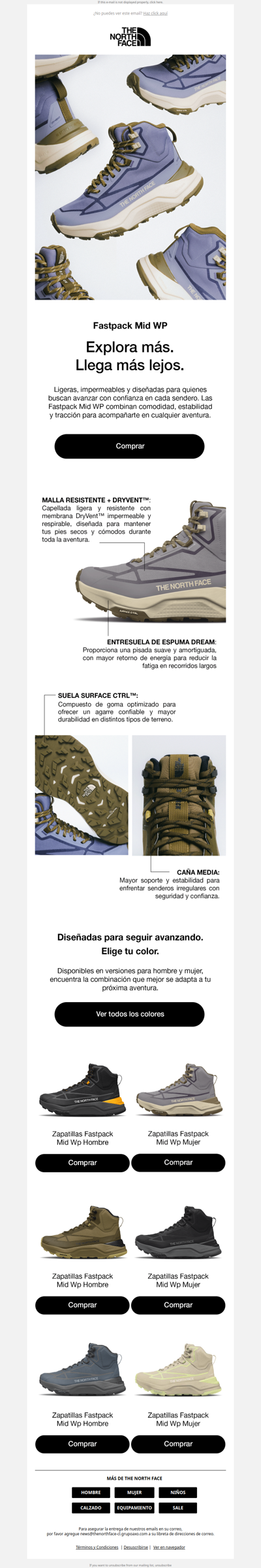 Nueva Fastpack Mid WP. Diseñadas para avanzar.