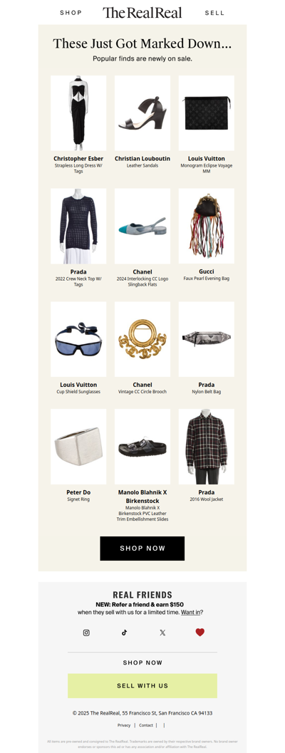 New sale items just added