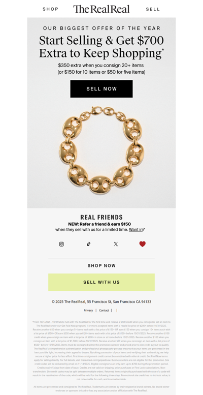 Closet cleanout = TRR credit.