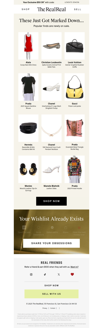 New sale items just added + Free Site Credit