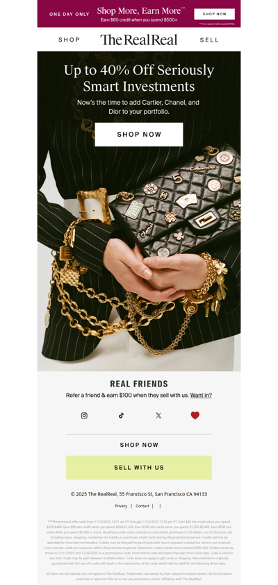 Up to 40% off seriously smart investments