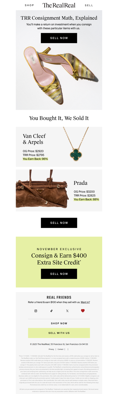 Um, $400 extra site credit? The numbers don’t lie.