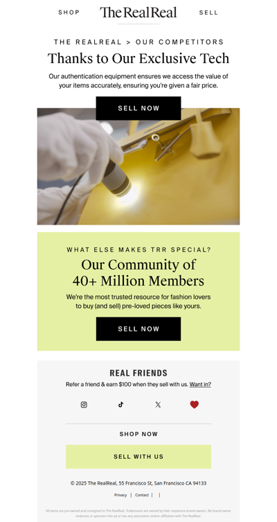 Selling with The RealReal?