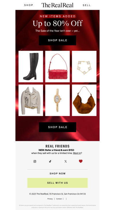 RE: The Sale of the Year continues…