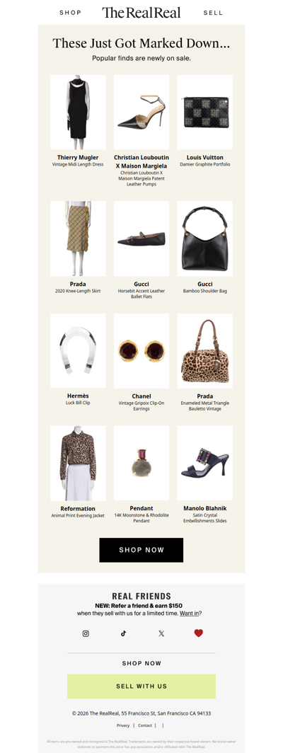 New sale items just added