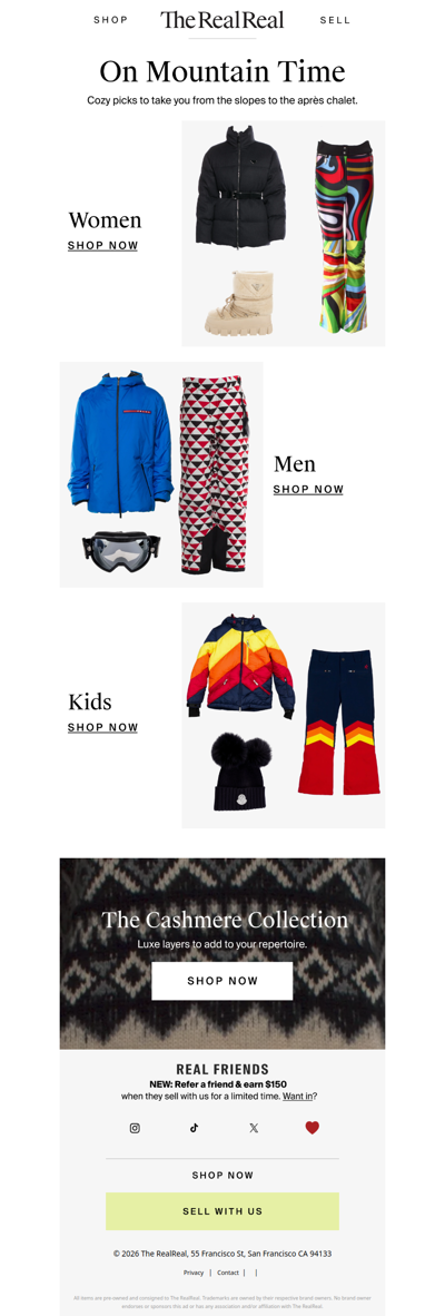 Your Winter Getaway Confirmation