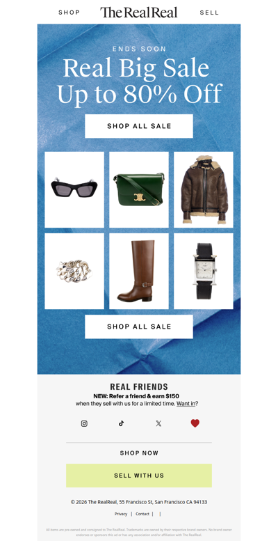 Up to 80% off ends soon…