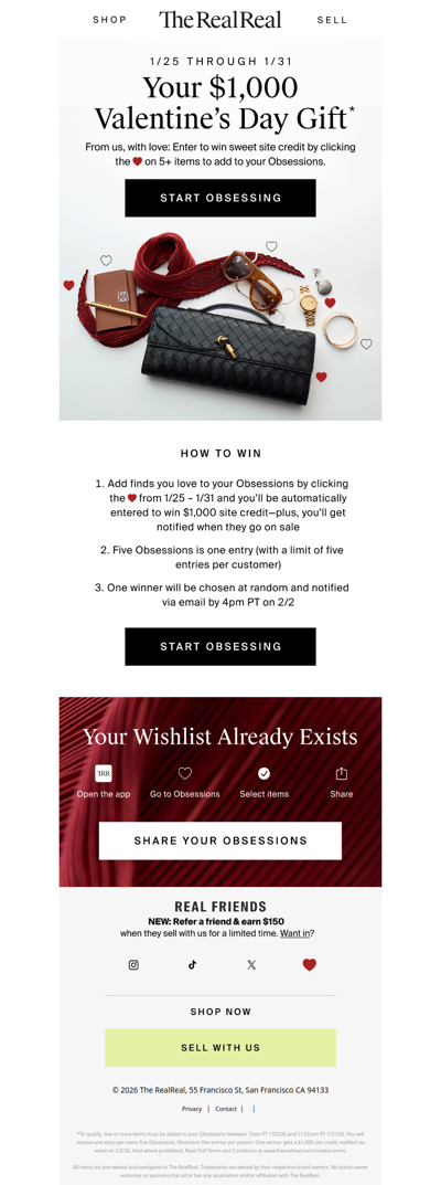 Your $1,000 Valentine’s Day Gift