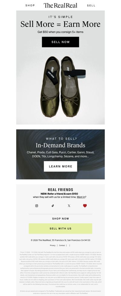 Sell more = earn more.