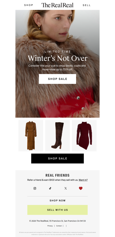 Boots, coats, sweaters… ❄️