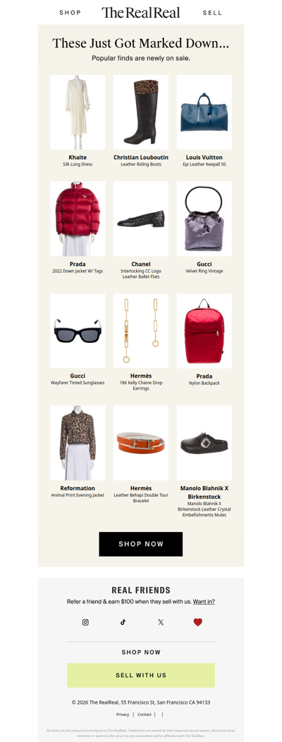 Don't miss these designer markdowns