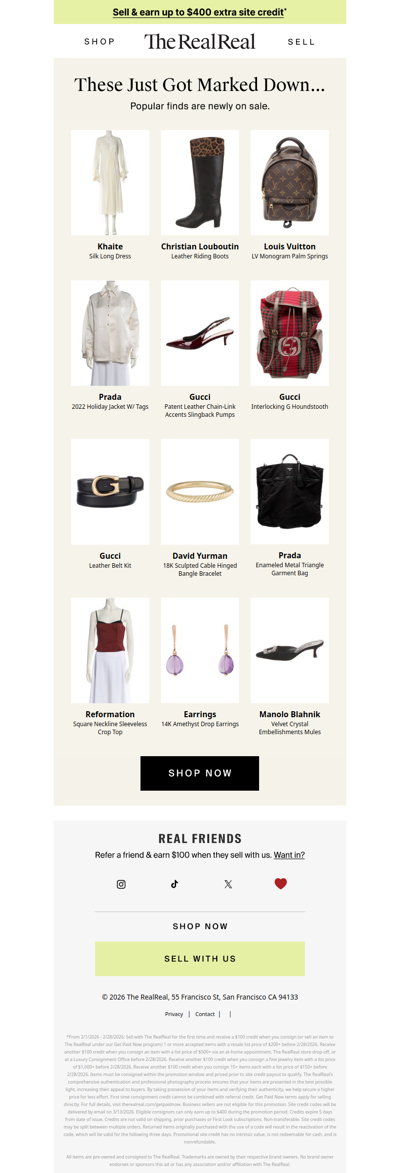 New sale items just added