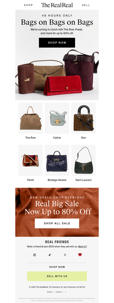Bags. On. Sale.