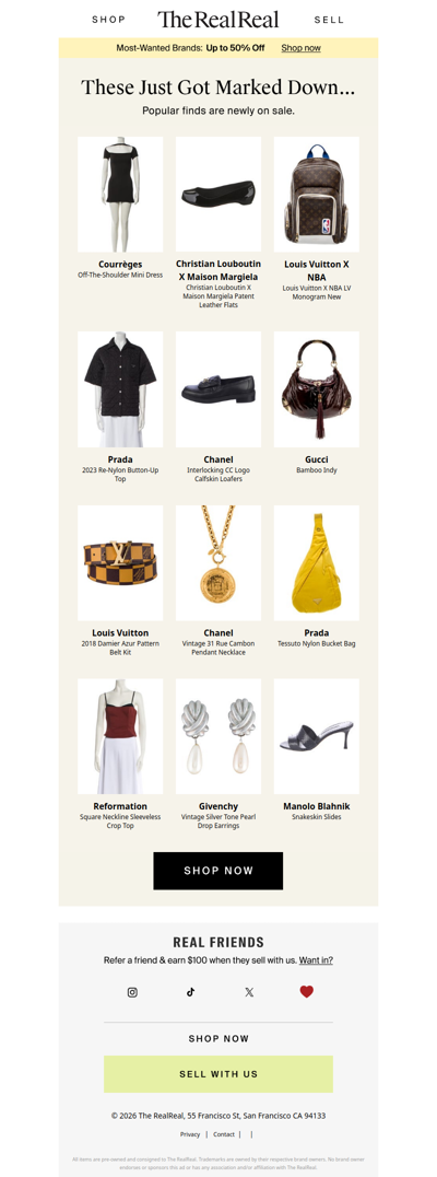 New sale items just added