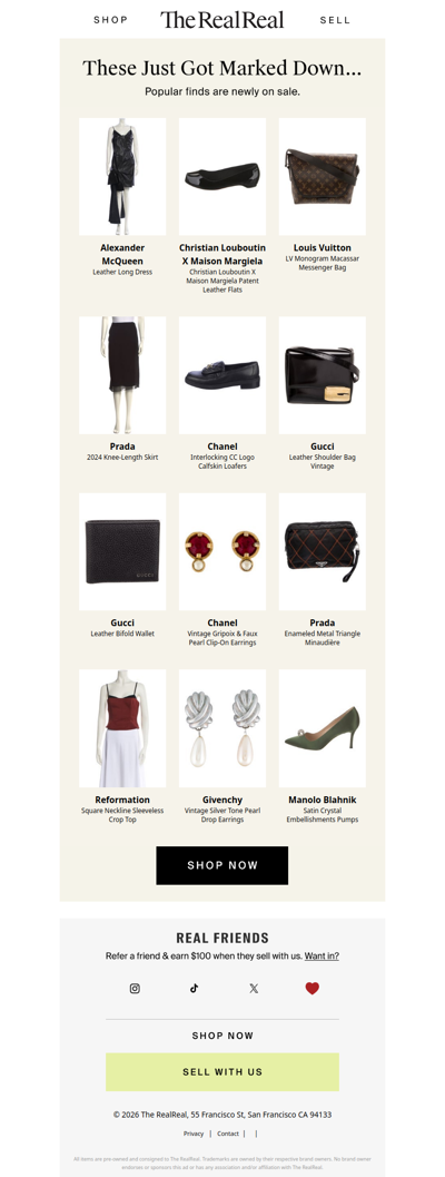 Don't miss these designer markdowns