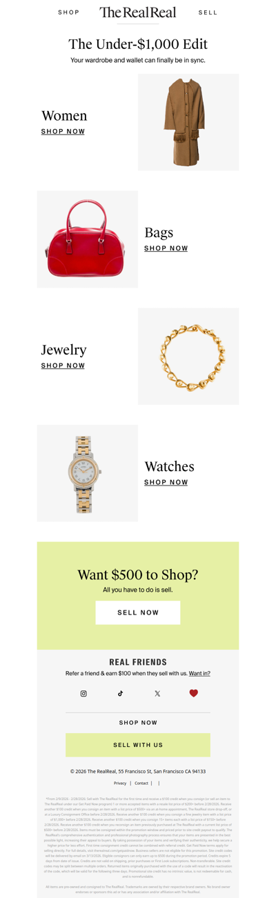 The Under-$1,000 Edit