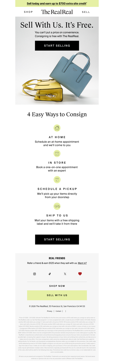 Consigning with us doesn’t cost a thing