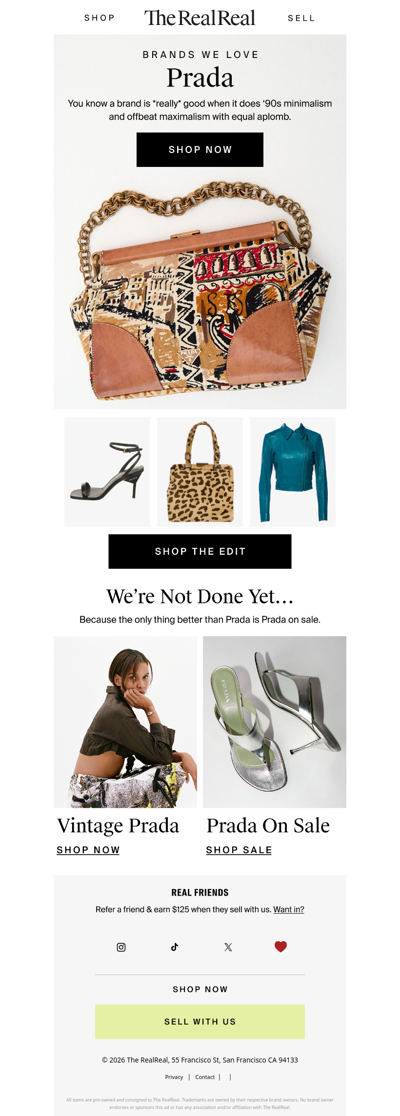 What’s better than Prada on sale?