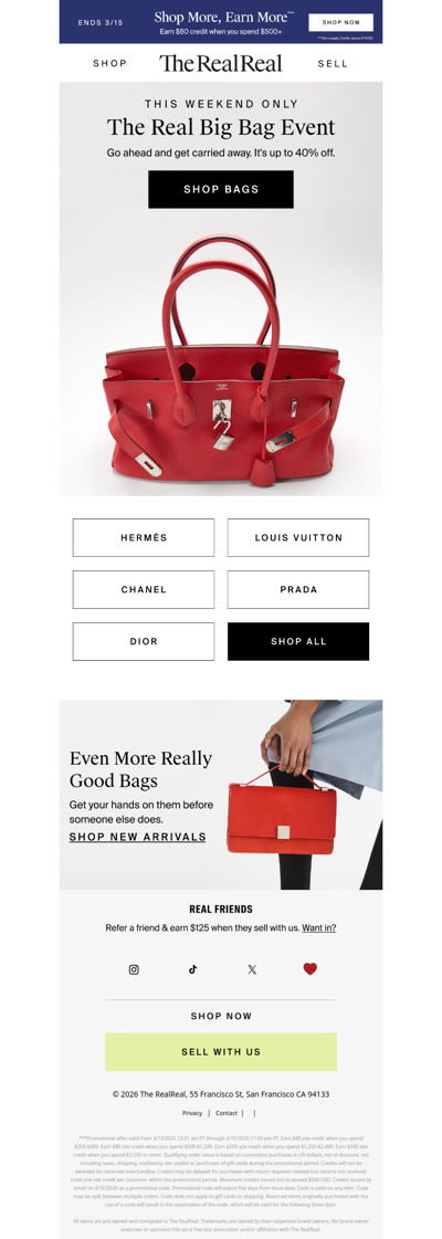 The Real Big Bag Event is officially on