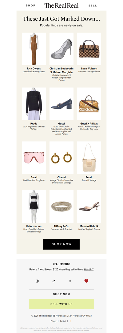 Don't miss these designer markdowns