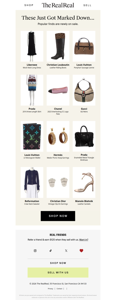 Don't miss these designer markdowns