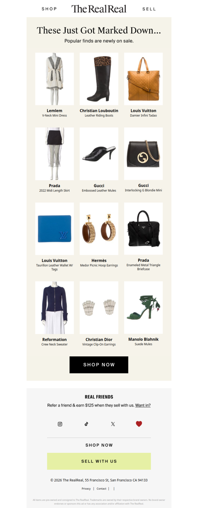 New sale items just added