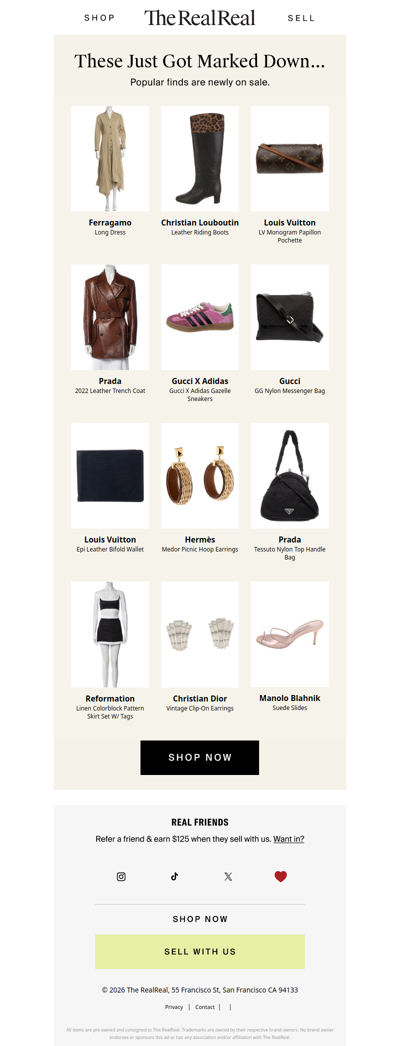 New sale items just added