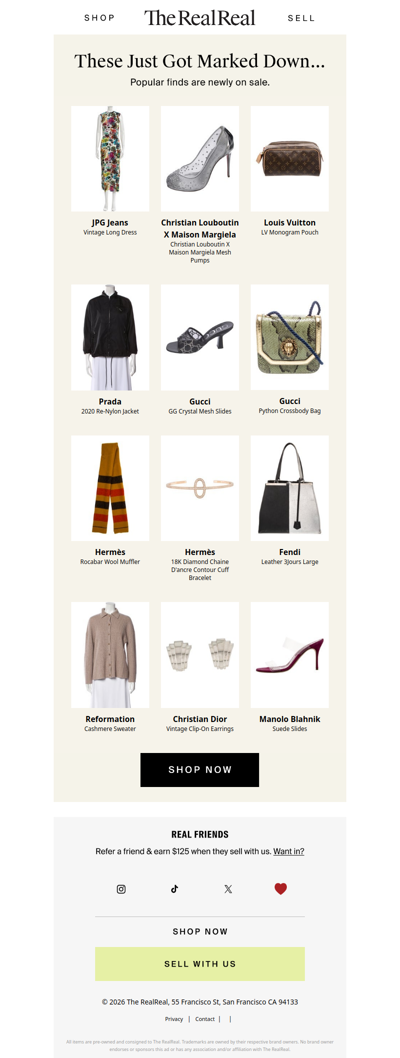 Don't miss these designer markdowns