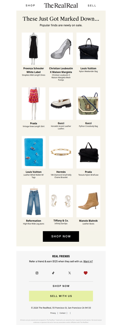 New sale items just added