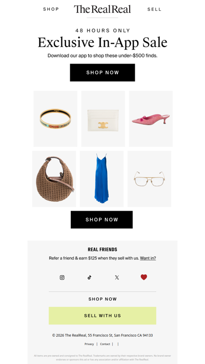 Psst… there’s a secret in-app sale right now