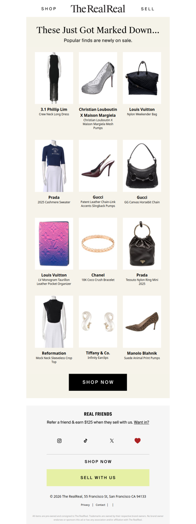 Don't miss these designer markdowns