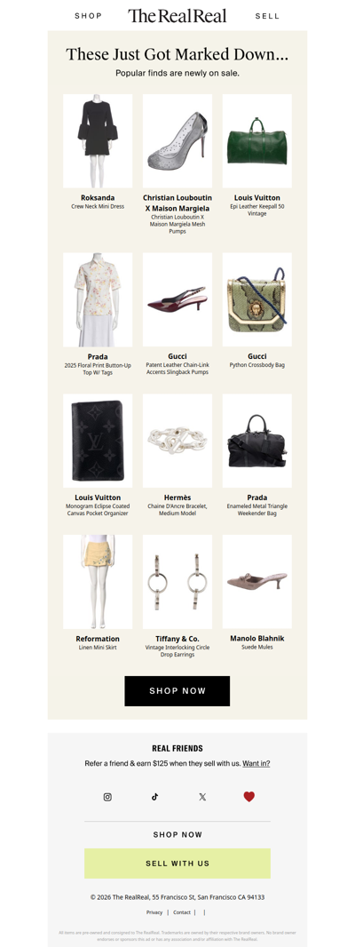 Don't miss these designer markdowns