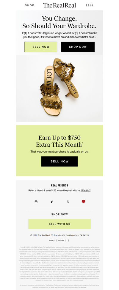 You change. So should your wardrobe.