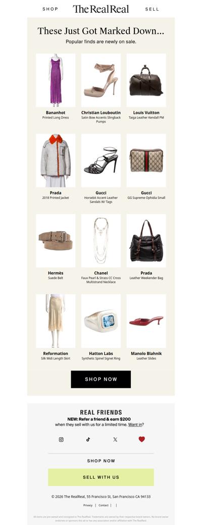New sale items just added