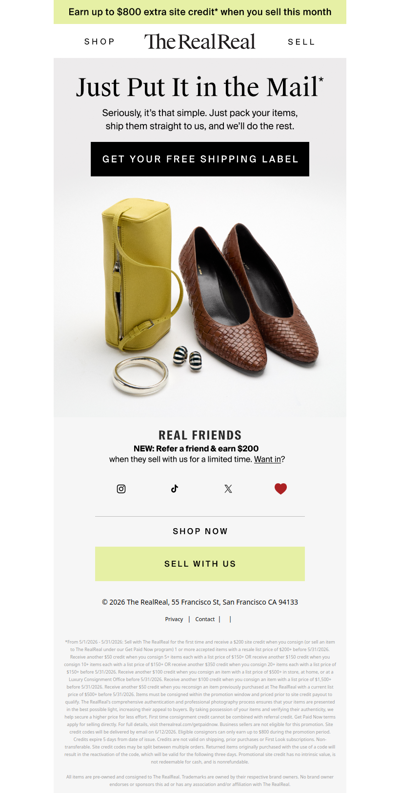 Shipping to us is easy for you
