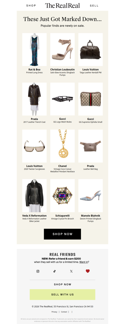Don't miss these designer markdowns