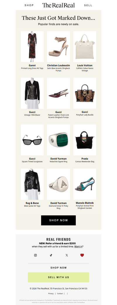 New sale items just added