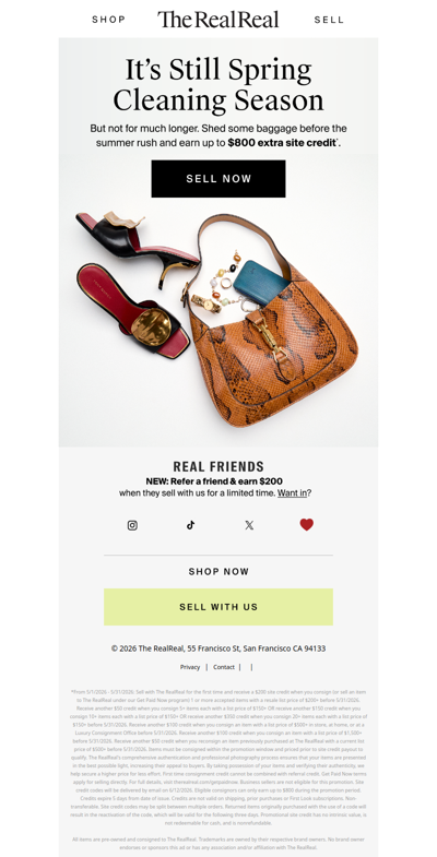 Get paid for your pre-summer wardrobe purge