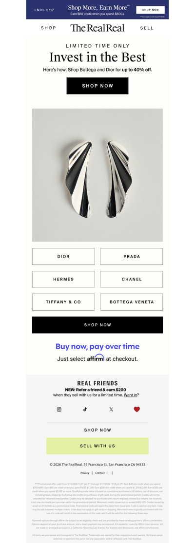 Up to 40% off pieces worth investing in