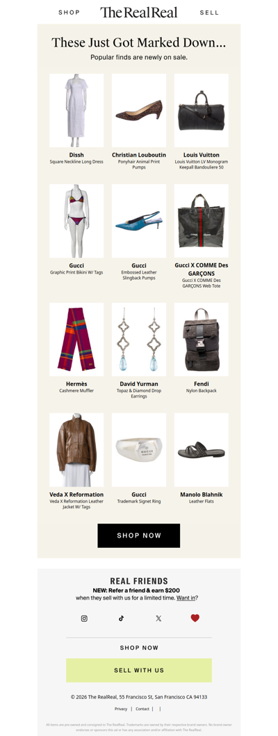 Don't miss these designer markdowns
