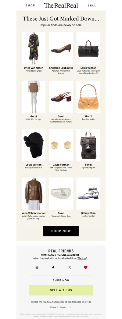 New sale items just added