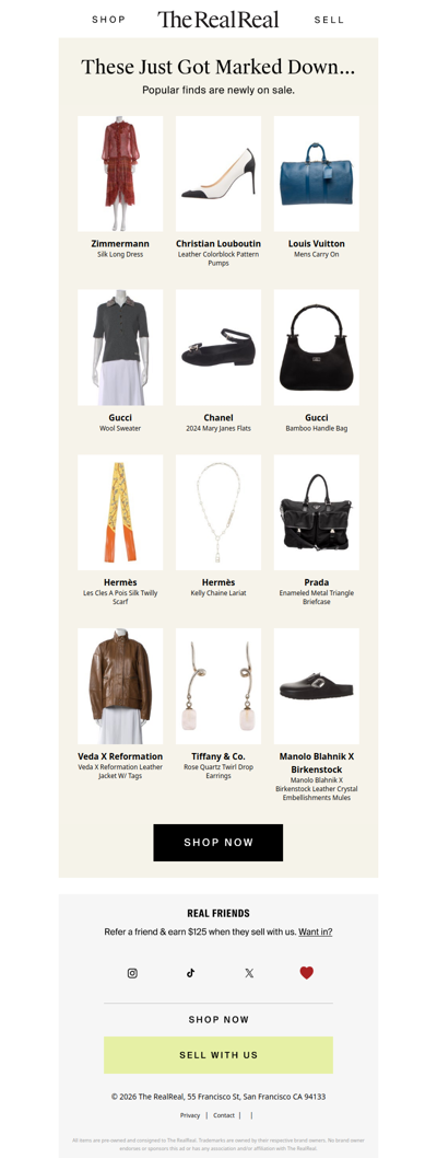 New sale items just added