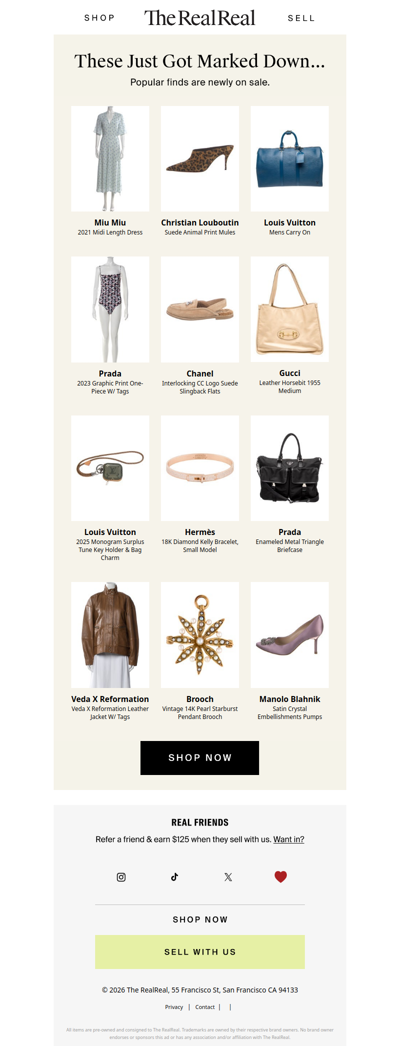 Don't miss these designer markdowns