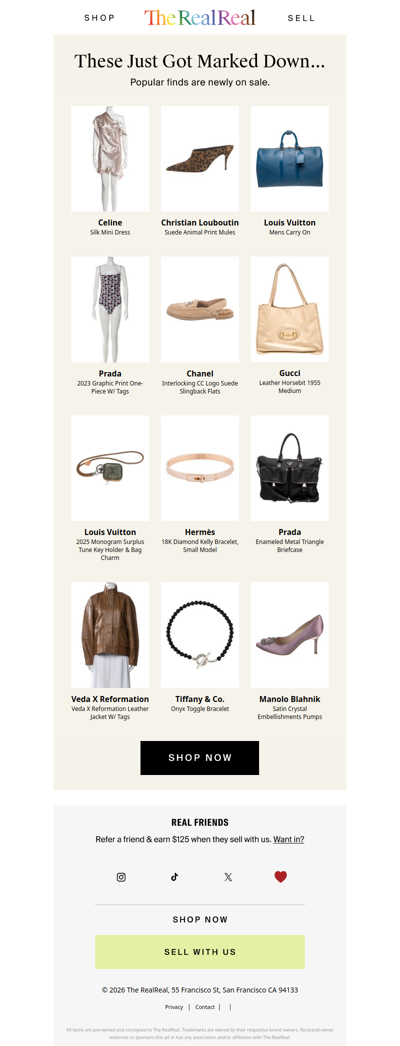 Don't miss these designer markdowns