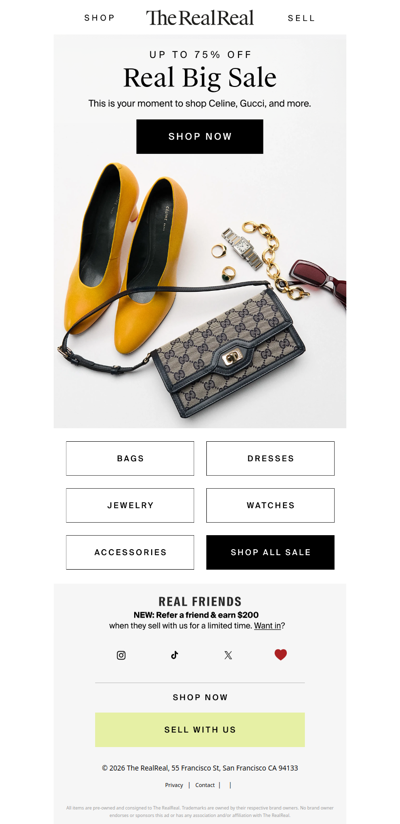 Real. Big. Sale.